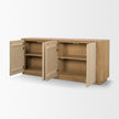 Mercana Serrin Solid Wood w/ Travertine 4 Door Closed Sideboard