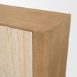 Mercana Serrin Solid Wood w/ Travertine 4 Door Closed Sideboard