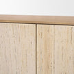 Mercana Serrin Solid Wood w/ Travertine 4 Door Closed Sideboard