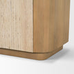 Mercana Serrin Solid Wood w/ Travertine 4 Door Closed Sideboard