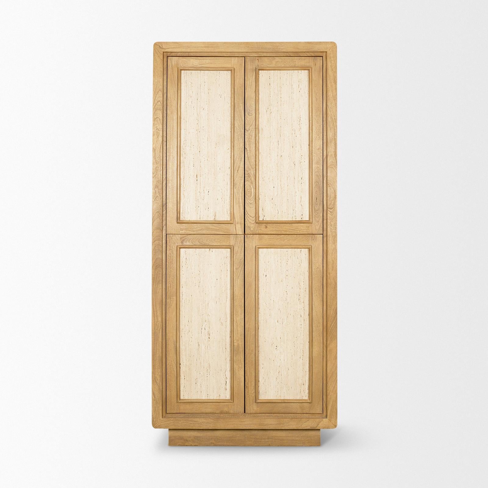 Mercana Valterra Wood 4 Door Tall Cabinet