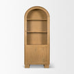 Mercana Hawthorne Solid Oak Wood w/ Glass Curio Cabinet