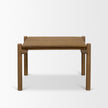 Mercana Riven Oak Wood Square Side Table