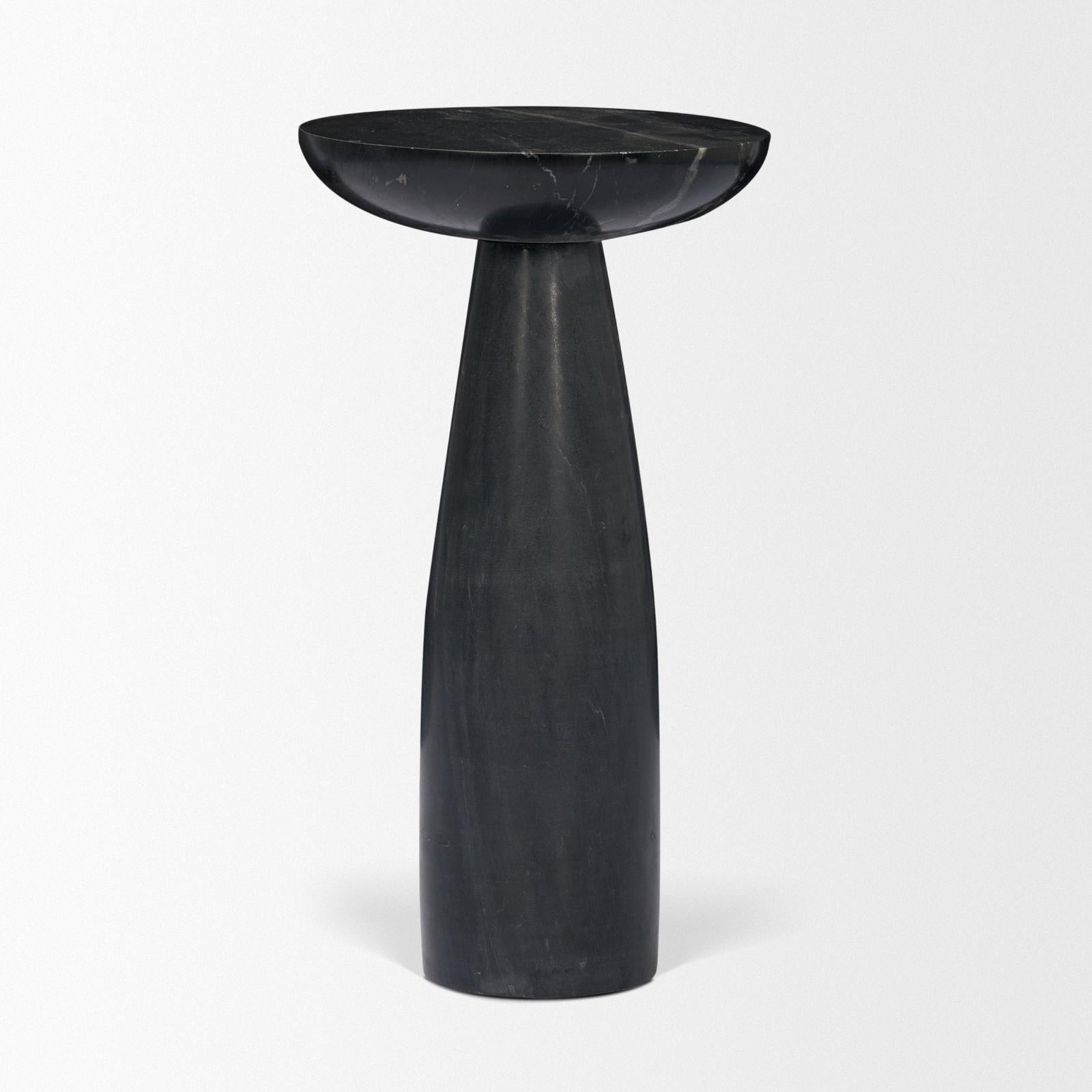 Mercana Bellancia Marble Pedastal Side Table