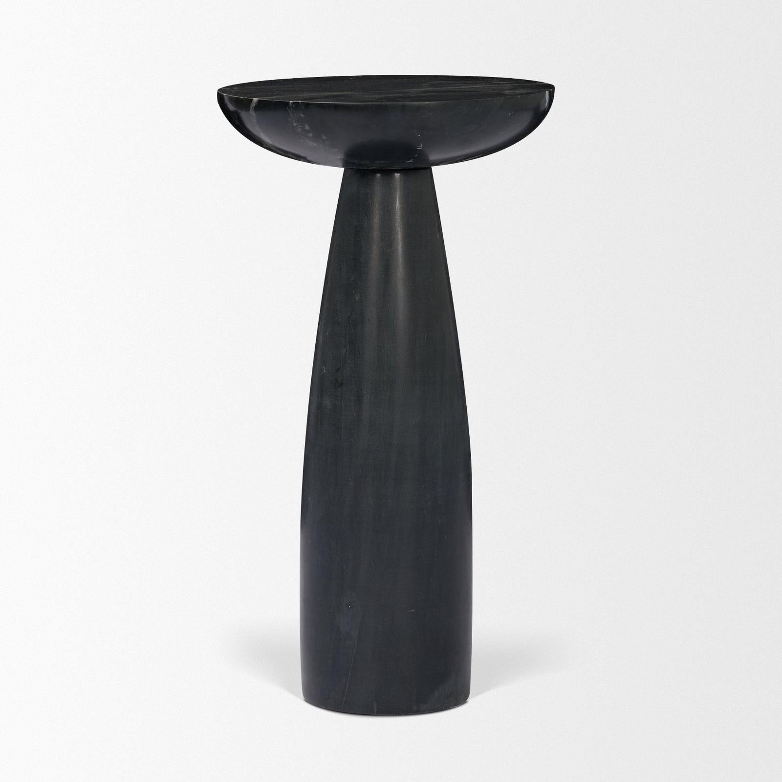 Mercana Bellancia Marble Pedastal Side Table