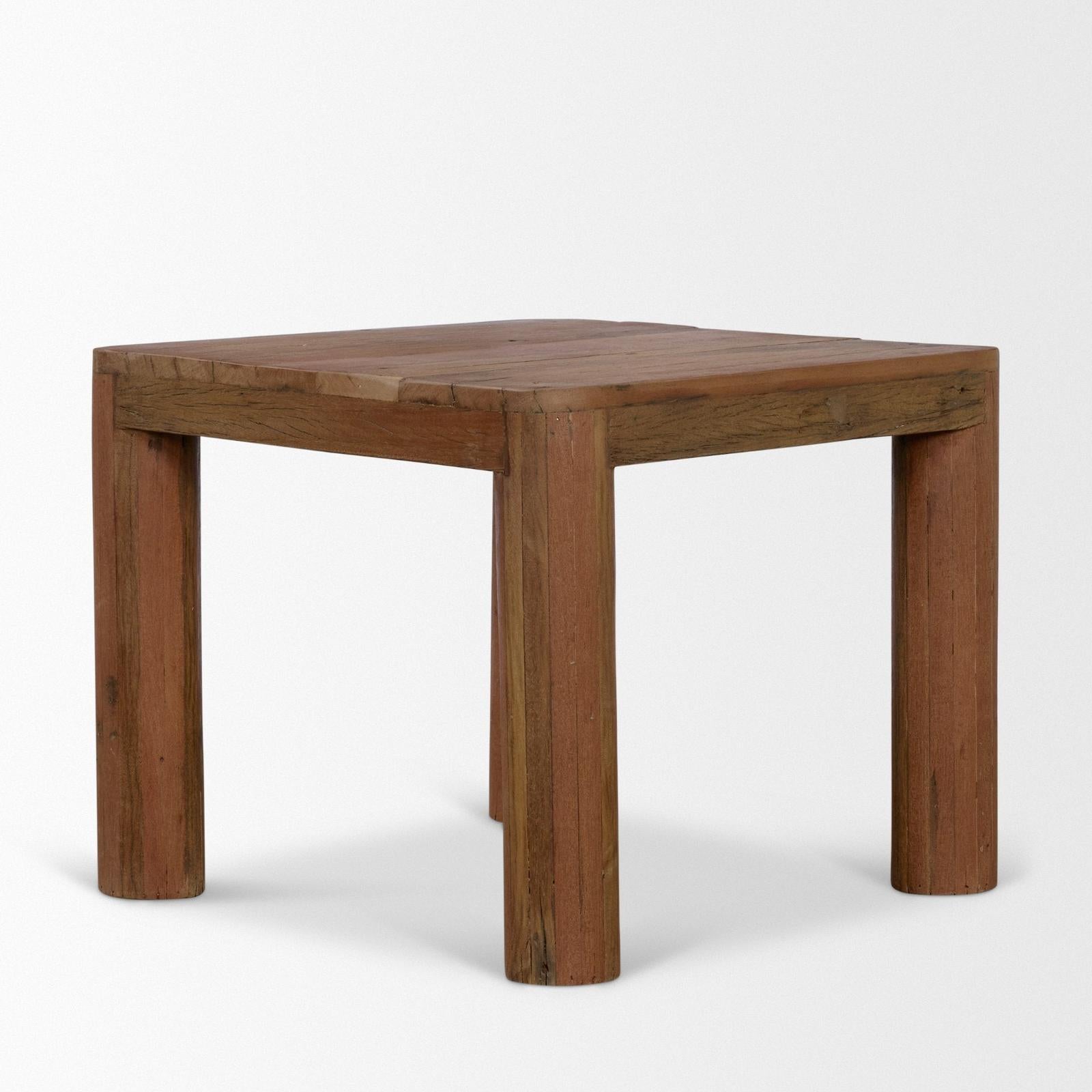 Mercana Hewitt Smooth Reclaimed Wood Side Table