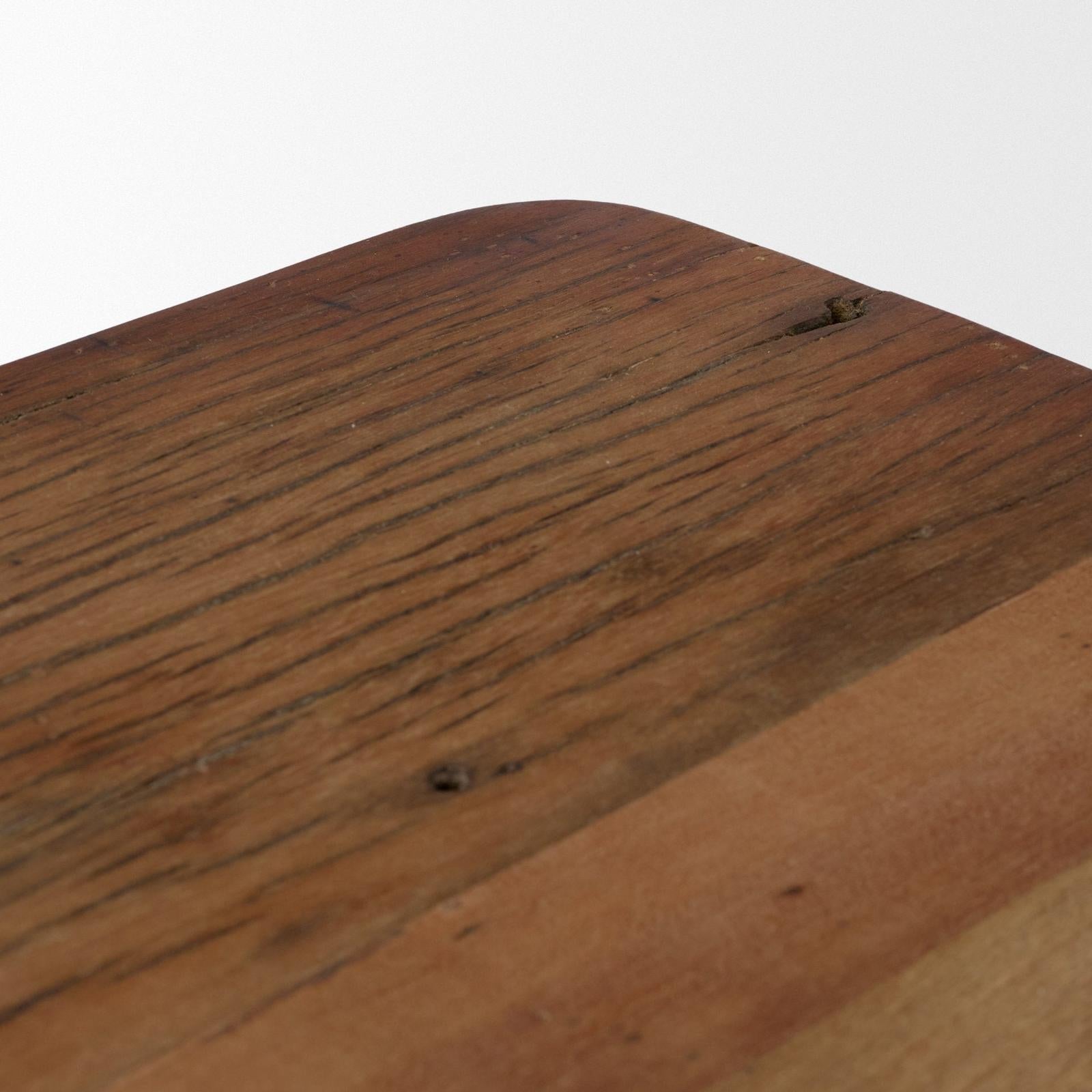 Mercana Hewitt Smooth Reclaimed Wood Side Table