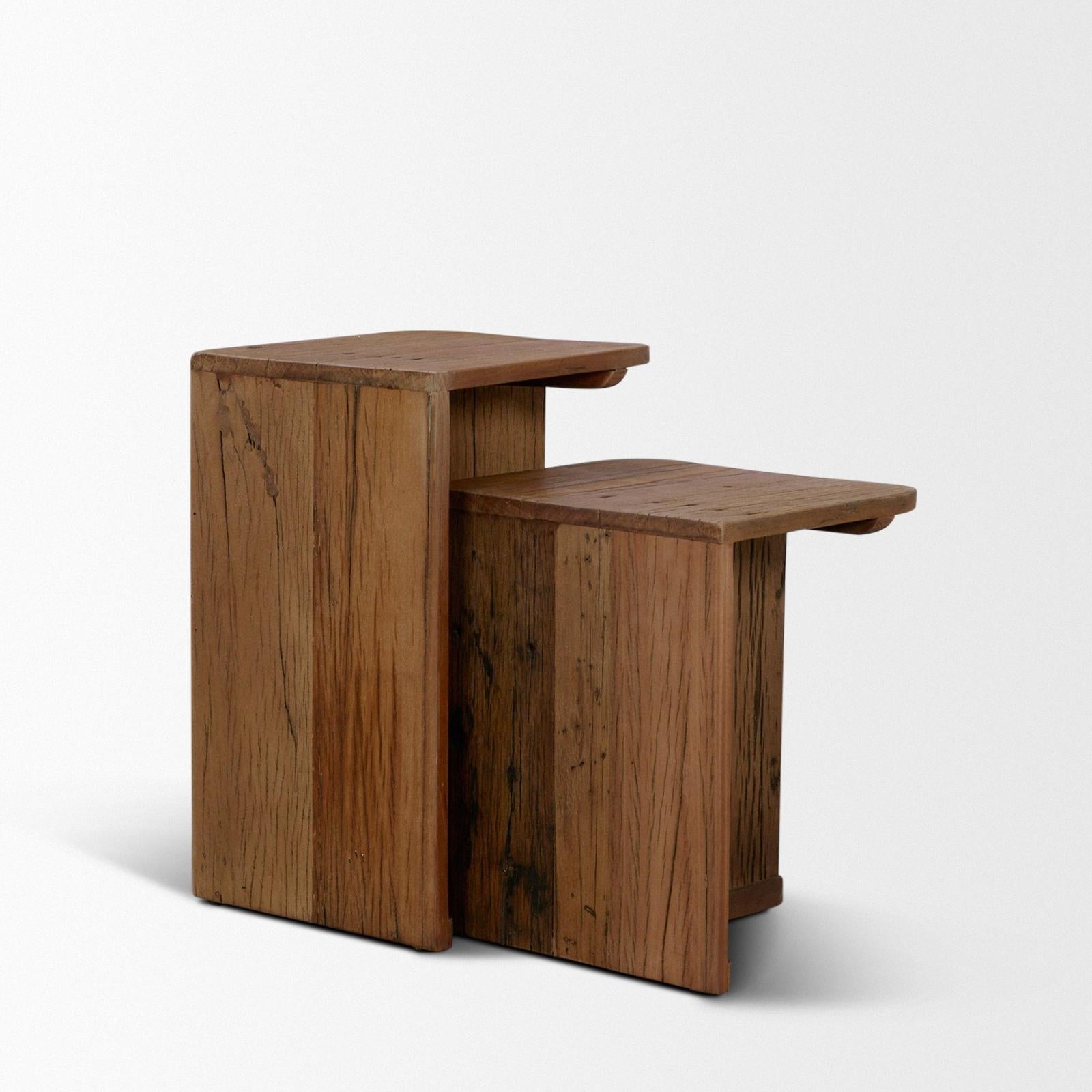 Mercana Lucan Reclaimed Wood Side Tables