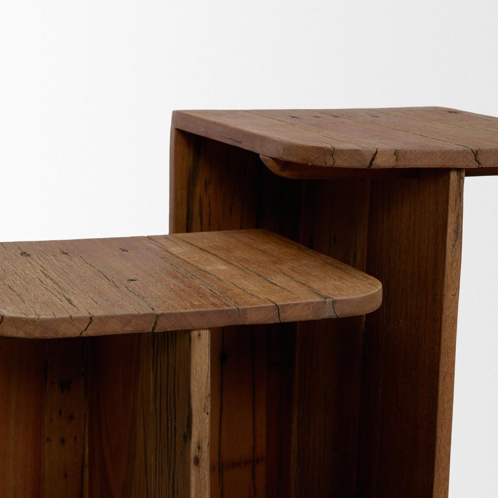 Mercana Lucan Reclaimed Wood Side Tables