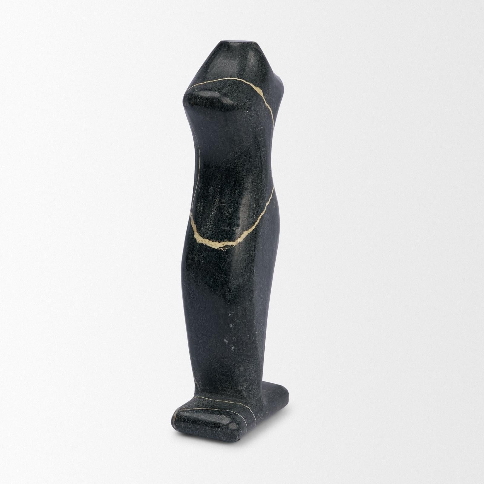Mercana Contour Black Marble Silhouette Decorative Object