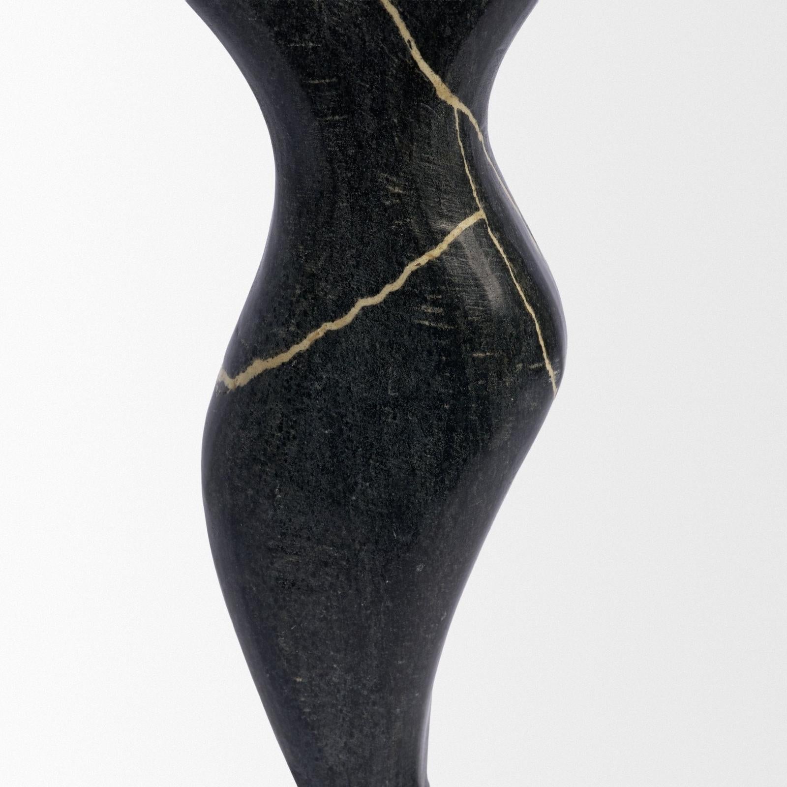 Mercana Contour Black Marble Silhouette Decorative Object