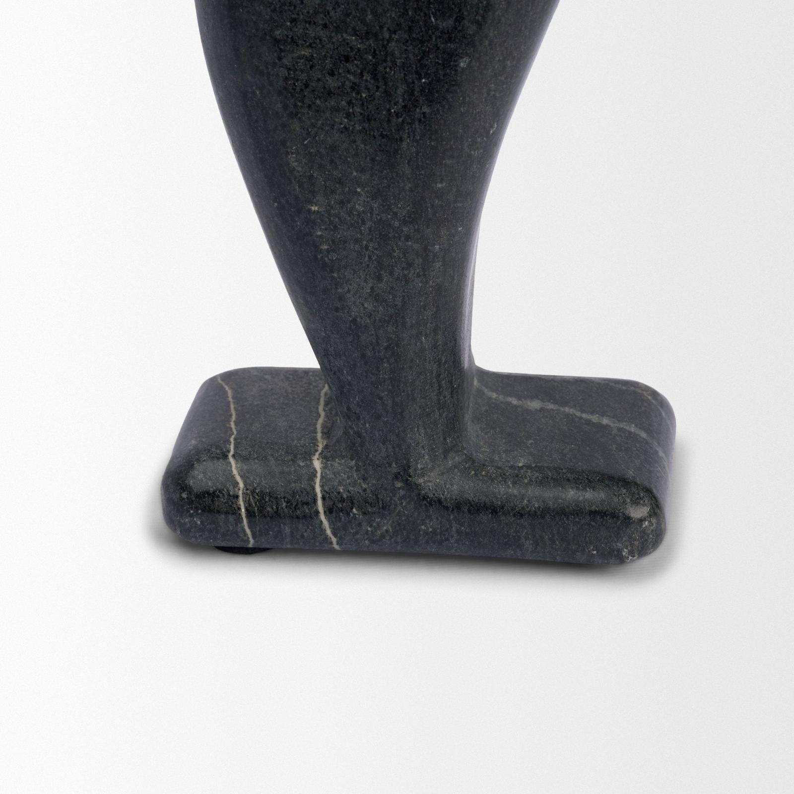 Mercana Contour Black Marble Silhouette Decorative Object