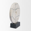 Mercana Orin White Marble Round Disc Decorative Object