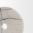 Mercana Orin White Marble Round Disc Decorative Object