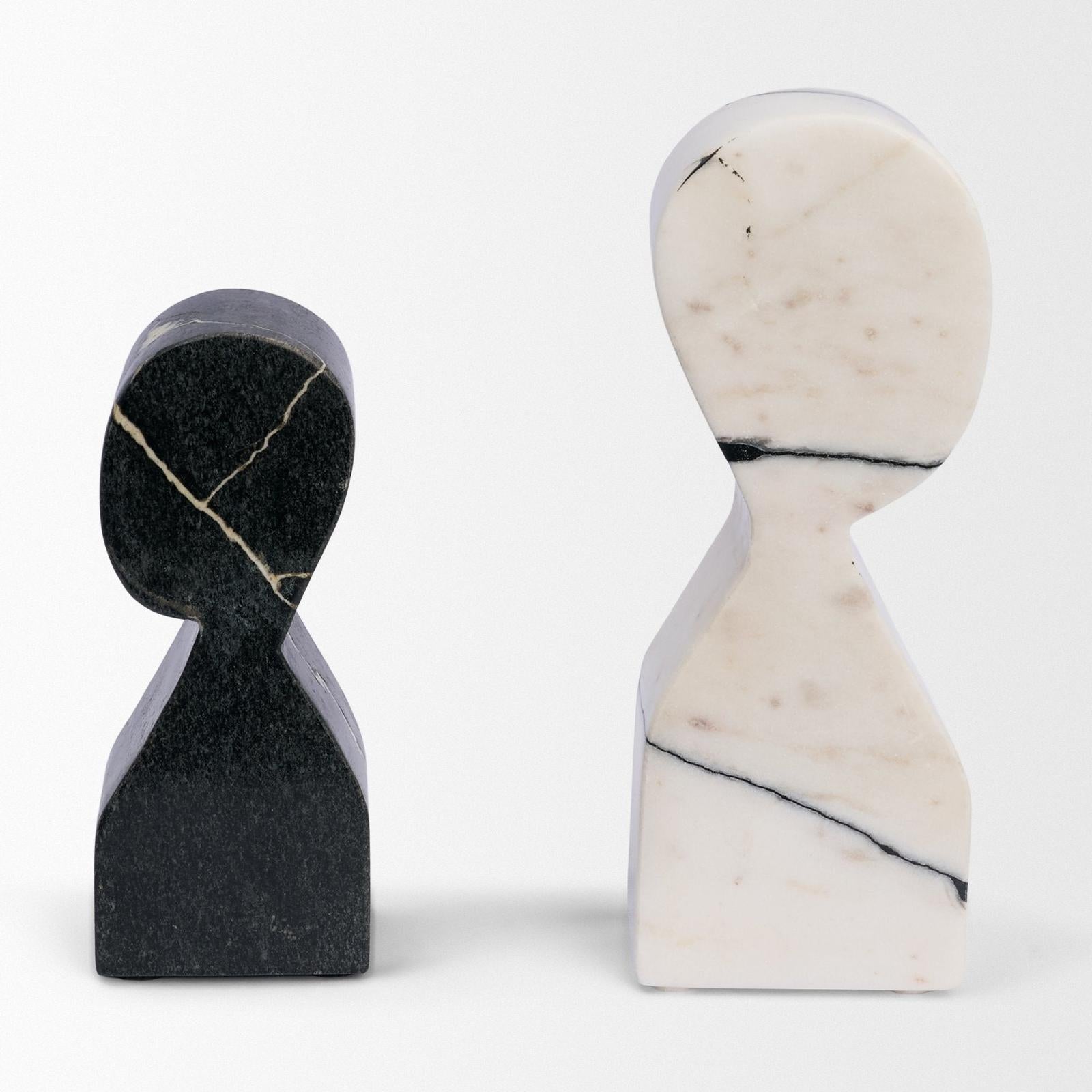 Mercana Shadow Marble Bookends
