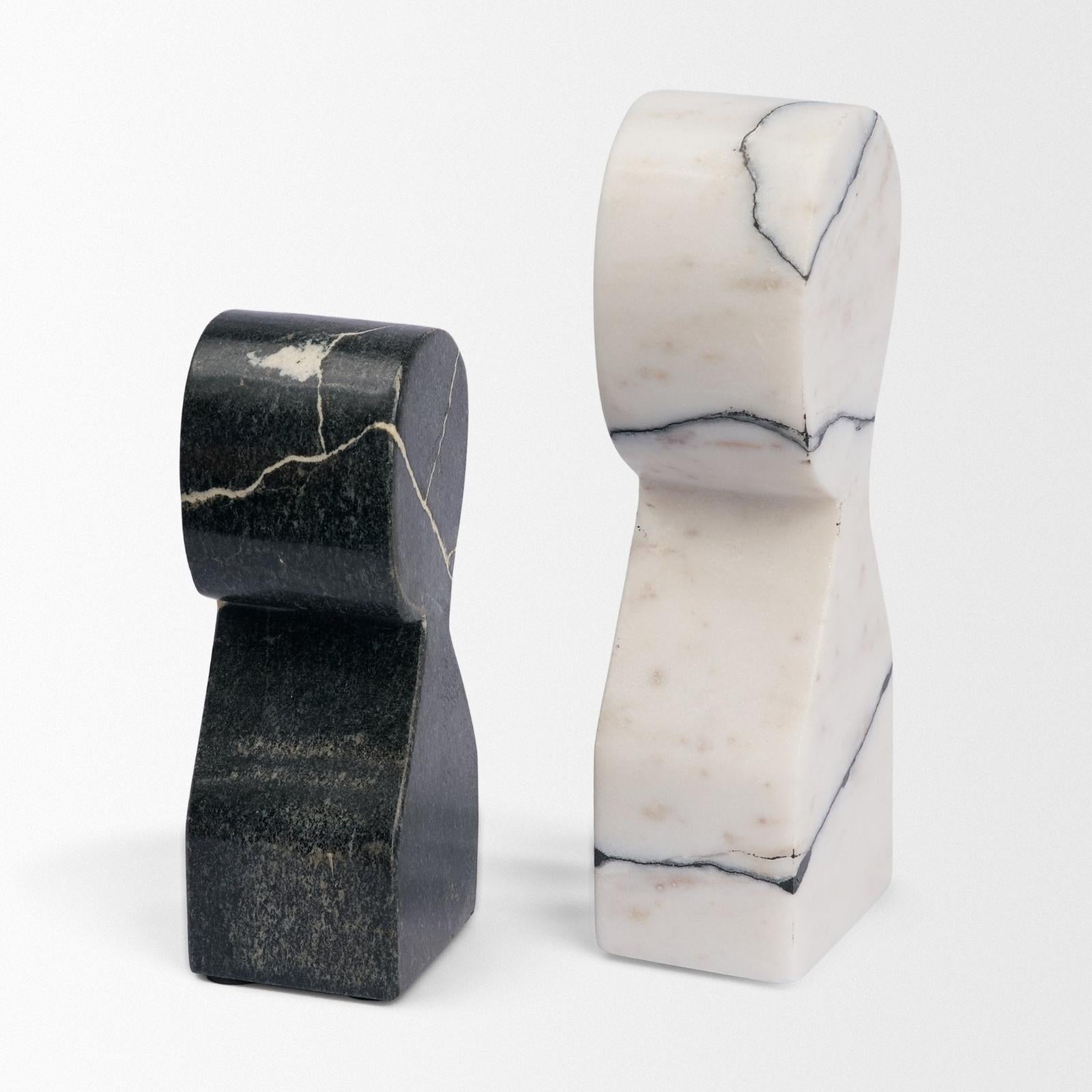 Mercana Shadow Marble Bookends