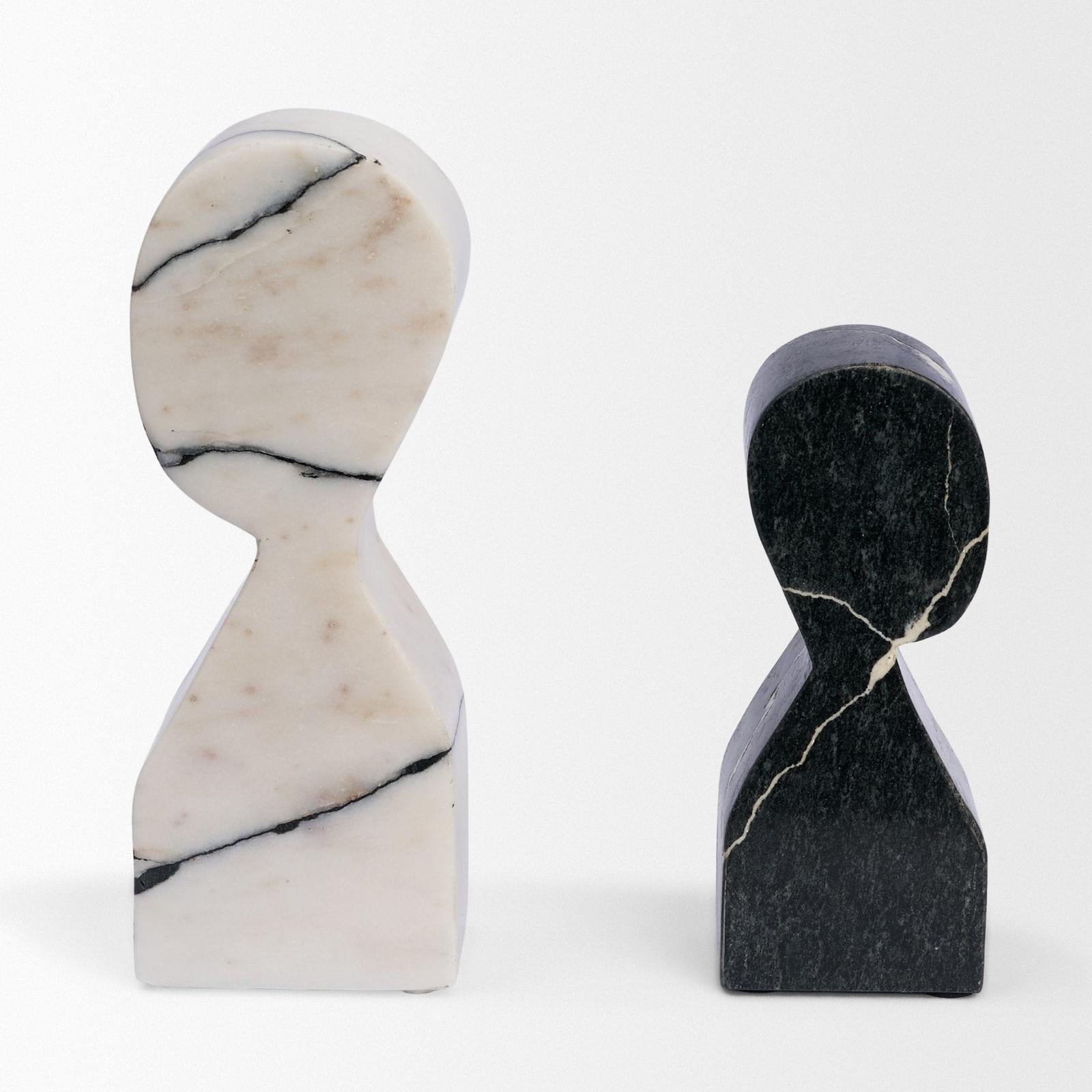 Mercana Shadow Marble Bookends