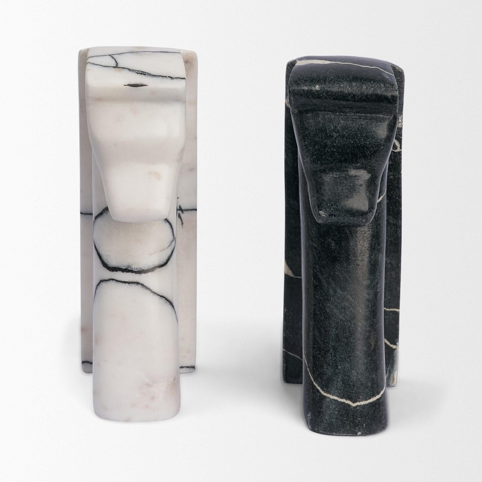 Mercana Cavalli Marble Horse Bookends