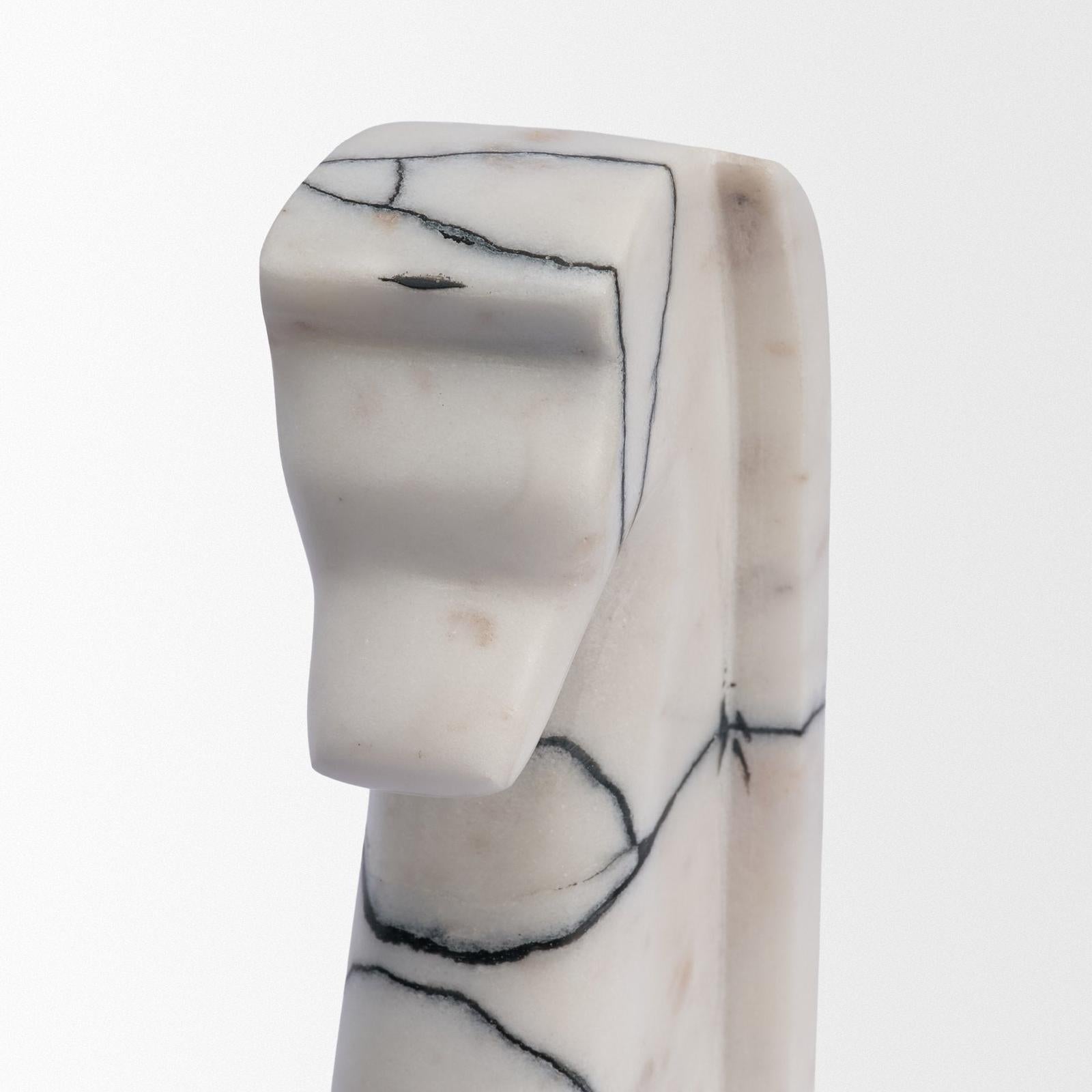 Mercana Cavalli Marble Horse Bookends
