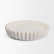 Mercana Fiora Marble Scalloped Decorative Bowl