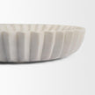 Mercana Fiora Marble Scalloped Decorative Bowl