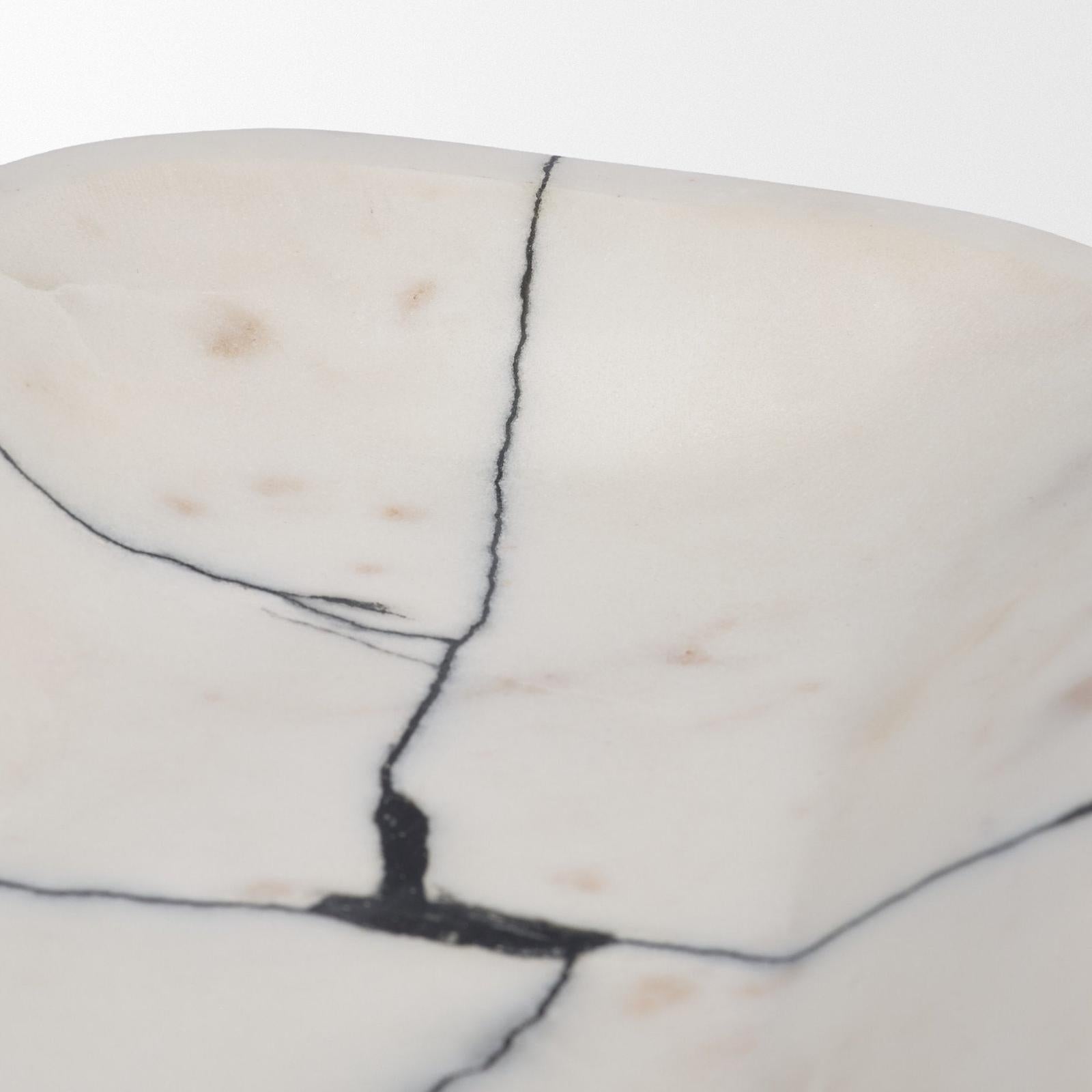 Mercana Sintessi White Marble Decorative Bowl