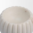 Mercana Cava Ribbed White Marble Mortar & Pestle