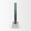 Mercana Orin Gray Marble Round Disc Decorative Object
