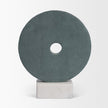 Mercana Orin Gray Marble Round Disc Decorative Object