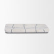 Mercana Tratto Rectangular White Marble Decorative Tray