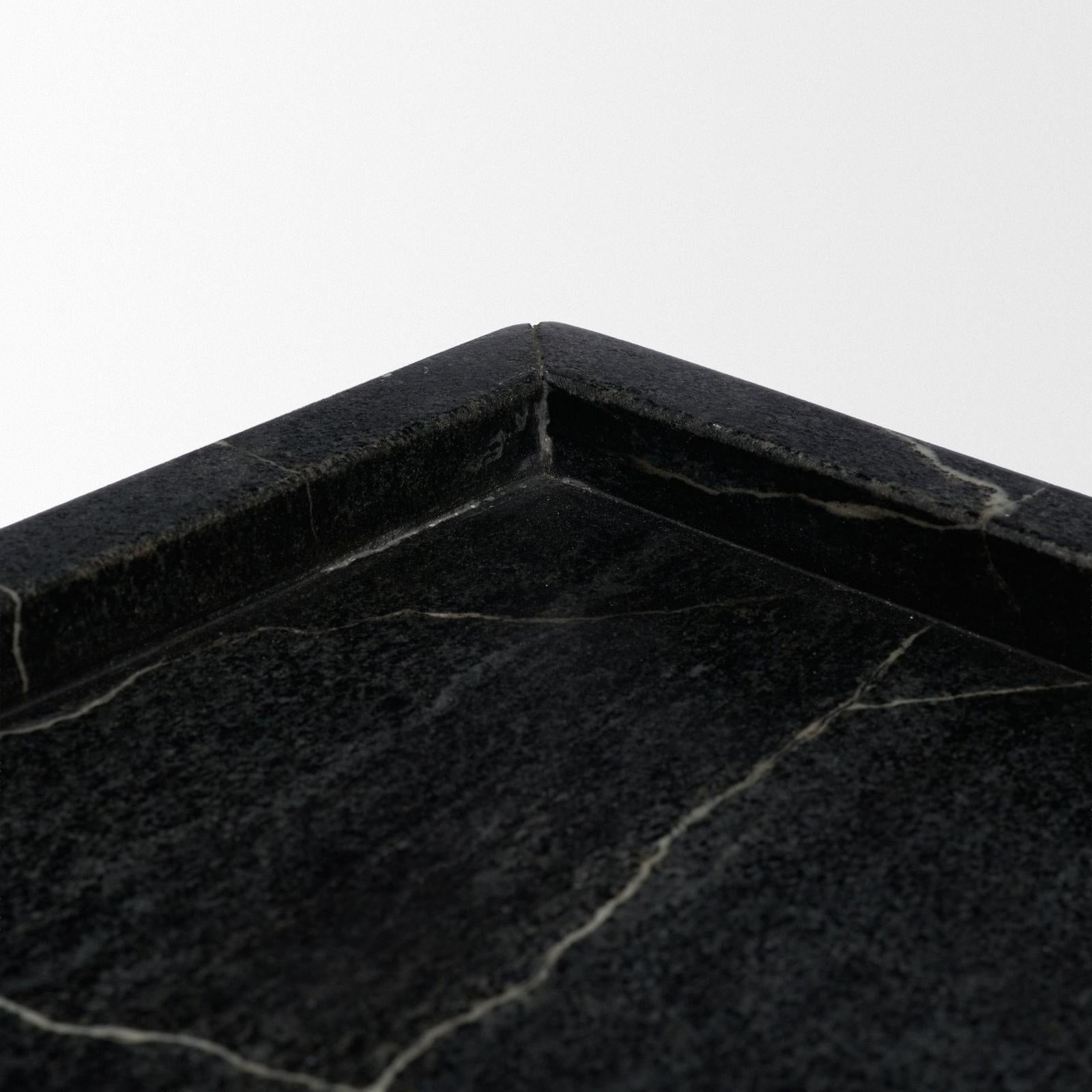 Mercana Stratus Marble Square Decorative Tray