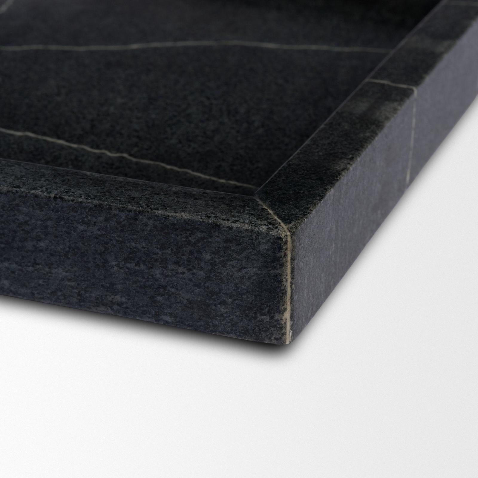 Mercana Stratus Marble Square Decorative Tray