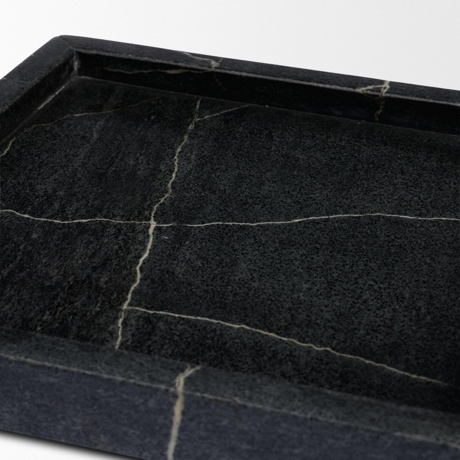 Mercana Stratus Marble Square Decorative Tray