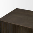 Mercana Cinder Distressed Reeded 2-Door Closed Accent Cabinet