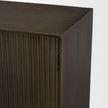 Mercana Cinder Distressed Reeded 2-Door Closed Accent Cabinet