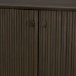 Mercana Cinder Distressed Reeded 2-Door Closed Accent Cabinet