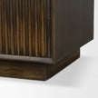 Mercana Cinder Distressed Reeded 2-Door Closed Accent Cabinet