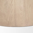 Mercana Allyson Light Wood Base w/ Travertine Top Coffee Table