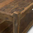 Mercana Ashwick Dark Brown Reclaimed Wood Square Coffee Table
