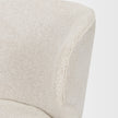 Mercana Niles Cream Fabric Seat W/ Med Brown Wooden Legs Wingback Dining Chair (G520-4A)