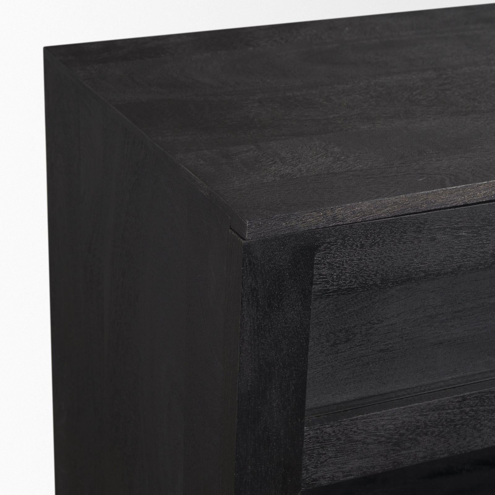 Mercana Suri Wood w/ Glass 4-Door Closed Sideboard
