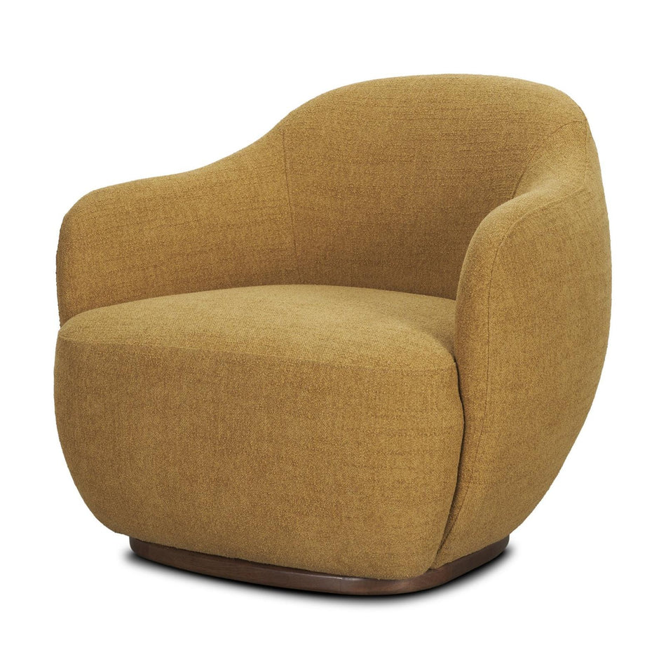 Mercana Hudson Fabric Upholstered Swivel Chair