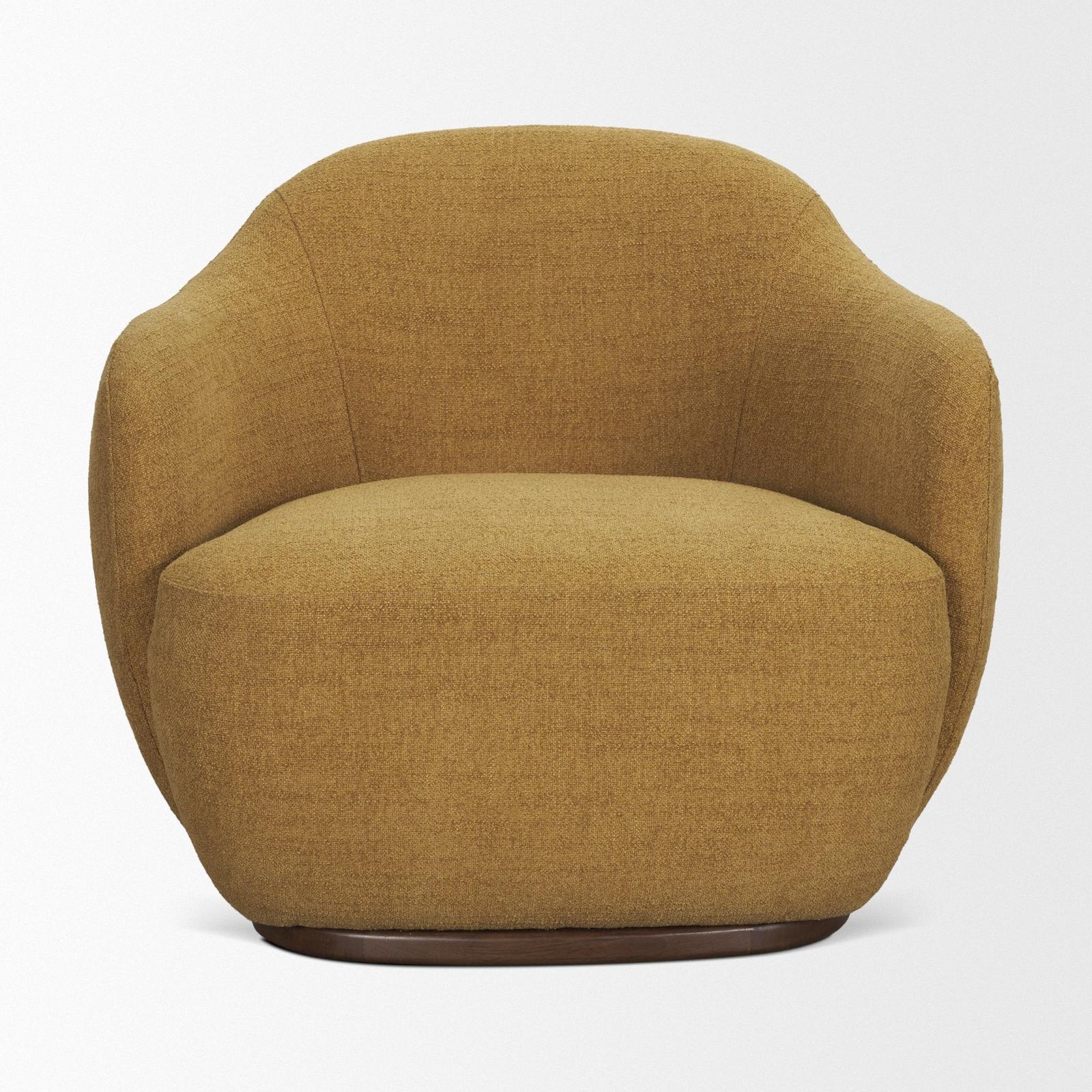 Mercana Hudson Fabric Upholstered Swivel Chair