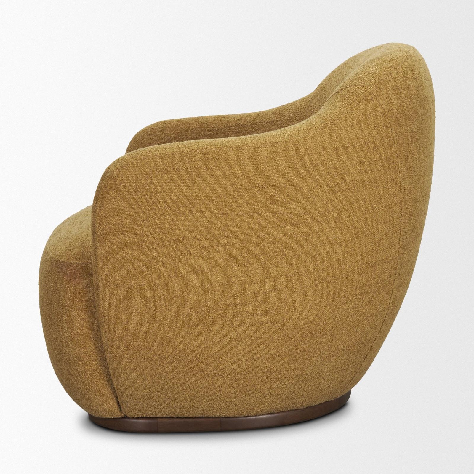 Mercana Hudson Fabric Upholstered Swivel Chair