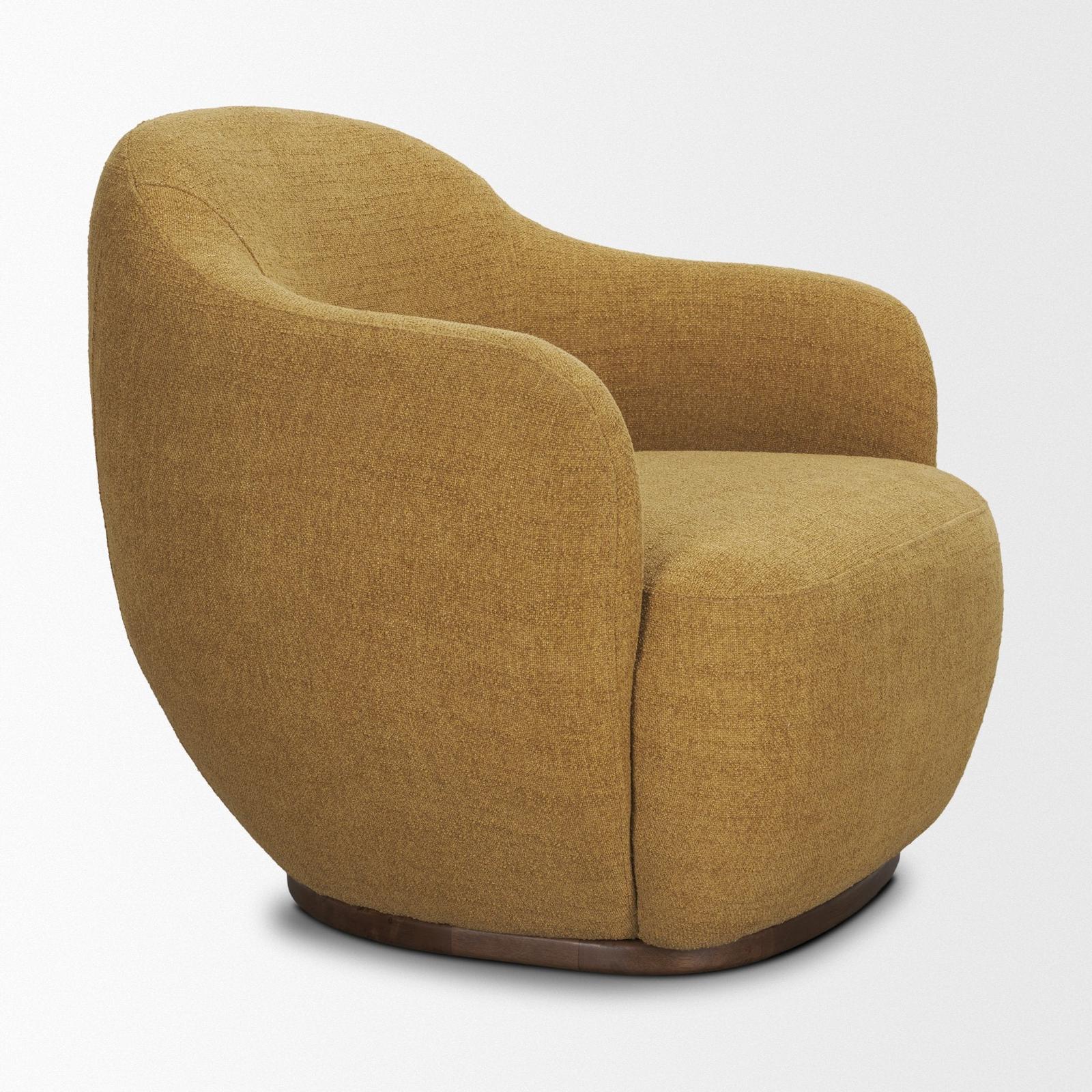 Mercana Hudson Fabric Upholstered Swivel Chair