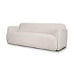 Mercana Saga Cream Fabric 3 Seater Sofa