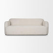 Mercana Saga Cream Fabric 3 Seater Sofa