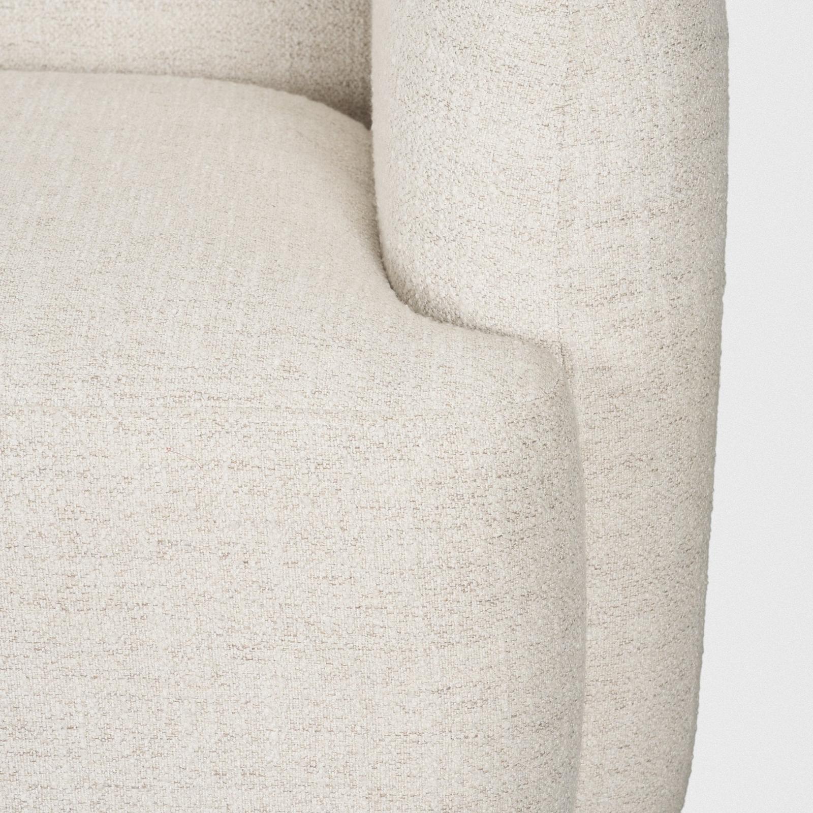 Mercana Saga Cream Fabric 3 Seater Sofa
