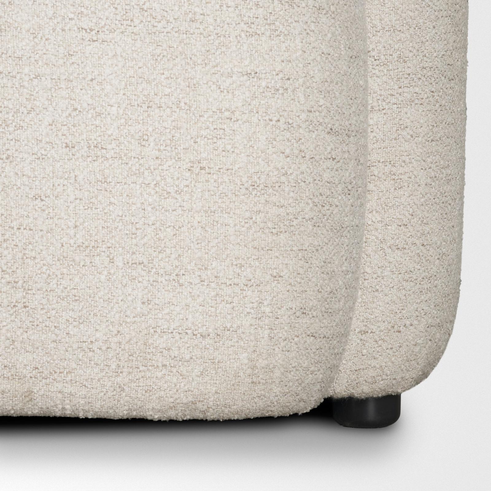 Mercana Saga Cream Fabric 3 Seater Sofa