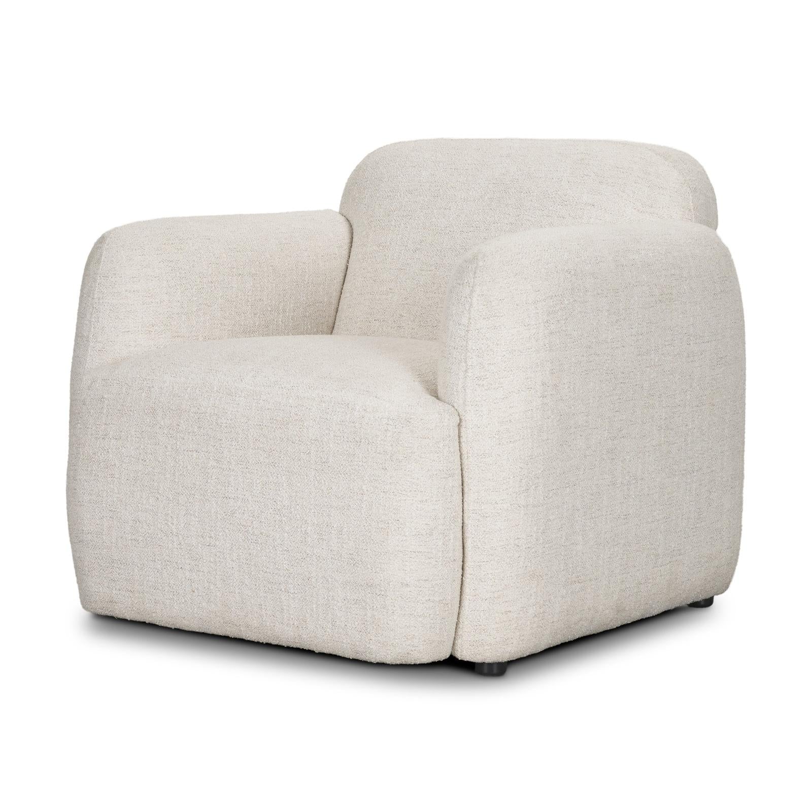 Mercana Saga Cream Fabric Upholstered Chair